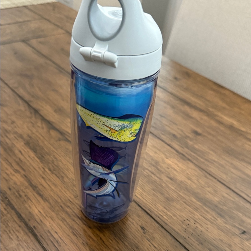 Tervis Guy Harvey Tumbler Insulated Water Bottle Marlin&Other Fish Art 24oz - Picture 5 of 7